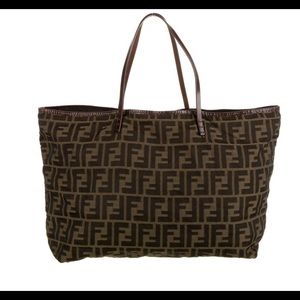 Fendi Zucca Tote with Pouch
